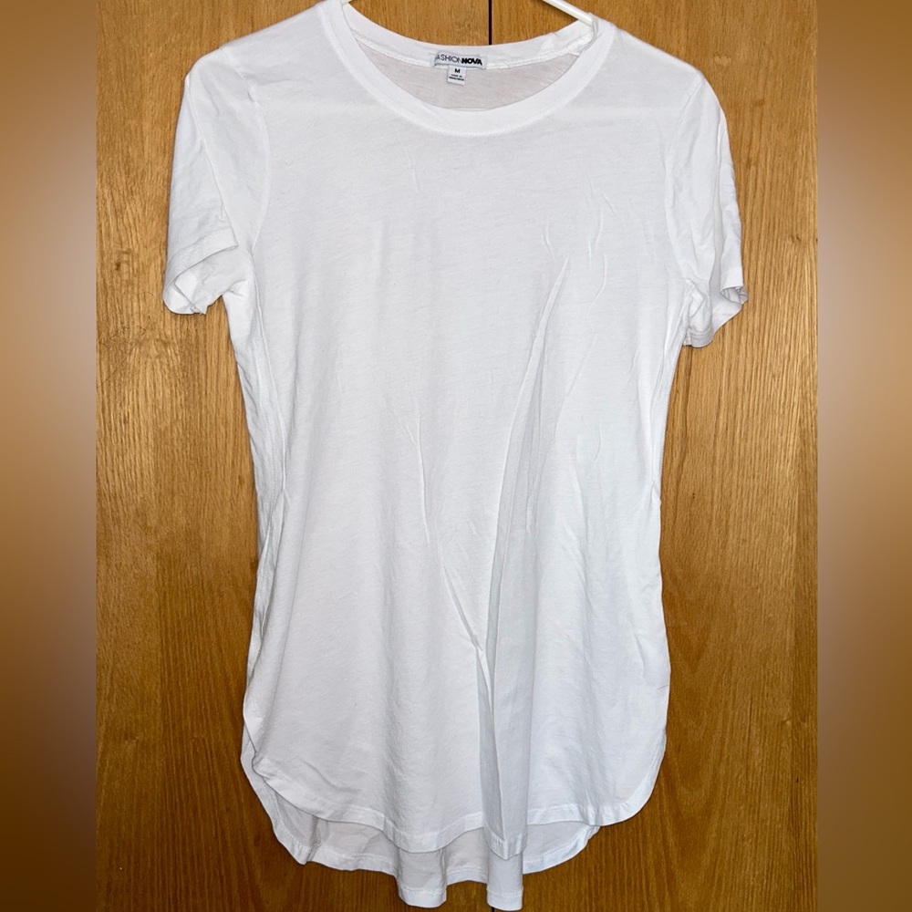 Long white t-shirt